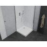 Mexen Pretoria Душ кабина с две врати 80 x 80 см, прозрачно стъкло, хром + плосък