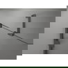 Mexen Lunar Duo душ кабина с врата 100 x 95 см, прозрачна, четка Gun Gray - 834-100L-095P-66-00