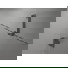 Mexen Lunar Duo душ кабина с врата 100 x 95 см, прозрачна, четка Gun Gray - 834-100L-095P-66-00