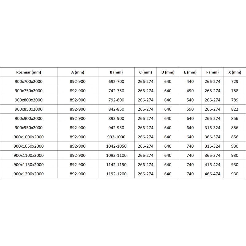 Mexen Lunar L Duo врата за душова кабина на панти 90 x 90 cm, прозрачна, четкана мед - 834L-090L-090P-65-00