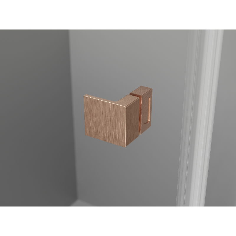 Mexen Lunar L Duo лява душ кабина 95 x 75 см, прозрачна, матова мед - 834L-095L-075P-65-00