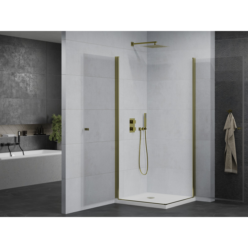 Mexen Pretoria Двойна душ кабина с отварящи се врати 90 x 90 см, прозрачна,