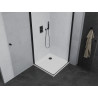 Mexen Pretoria Дуо душ кабина с врата 80 x 80 см, прозрачна, черна + тава Flat
