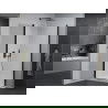 Mexen Pretoria Duo душ кабина с отваряеми врати 80 x 80 см, прозрачен, черен + подложка Flat - 852-080-080-70-02-4010B