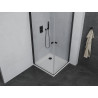 Mexen Pretoria Дуо душ кабина с отваряеми врати 90 x 90 см, прозрачна, черна +