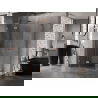 Mexen Lunar L Duo плъзгаща се душ кабина 110 x 105 см, прозрачна, четкан мед - 834L-110L-105P-65-00