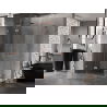Mexen Lunar L Duo плъзгаща се душ кабина 110 x 105 см, прозрачна, четкан мед - 834L-110L-105P-65-00