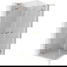 Mexen Lunar L Duo отваряща се душ кабина 120 x 120 см, прозрачно, четкана мед - 834L-120L-120P-65-00