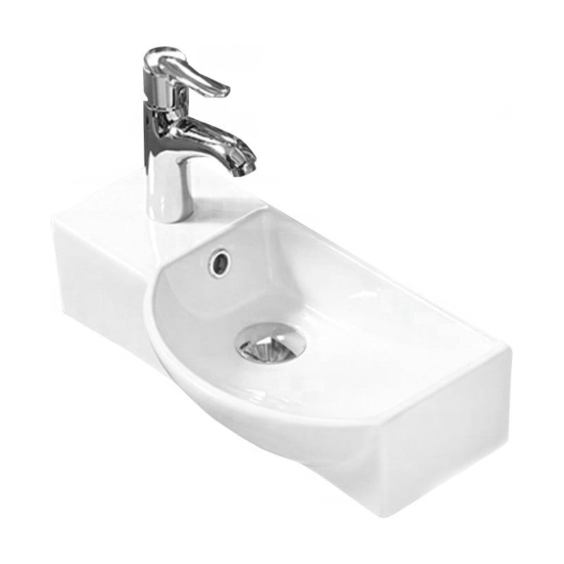 Mexen Hugo умивалник върху плот, десен 45 x 24 см, бял - 21254500R
