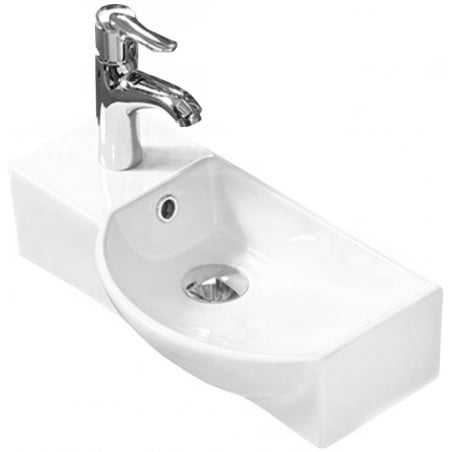 Mexen Hugo умивалник върху плот, десен 45 x 24 см, бял - 21254500R