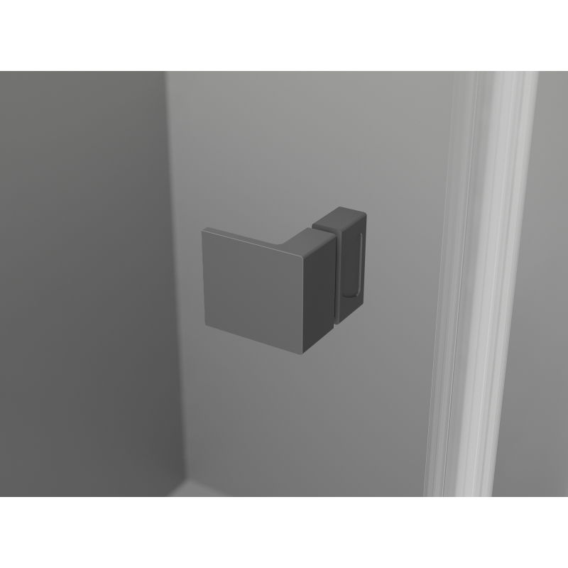 Mexen Lunar Duo душ кабина с врати 80 x 80 см, прозрачна, оръжеен метал - 834-080L-080P-95-00