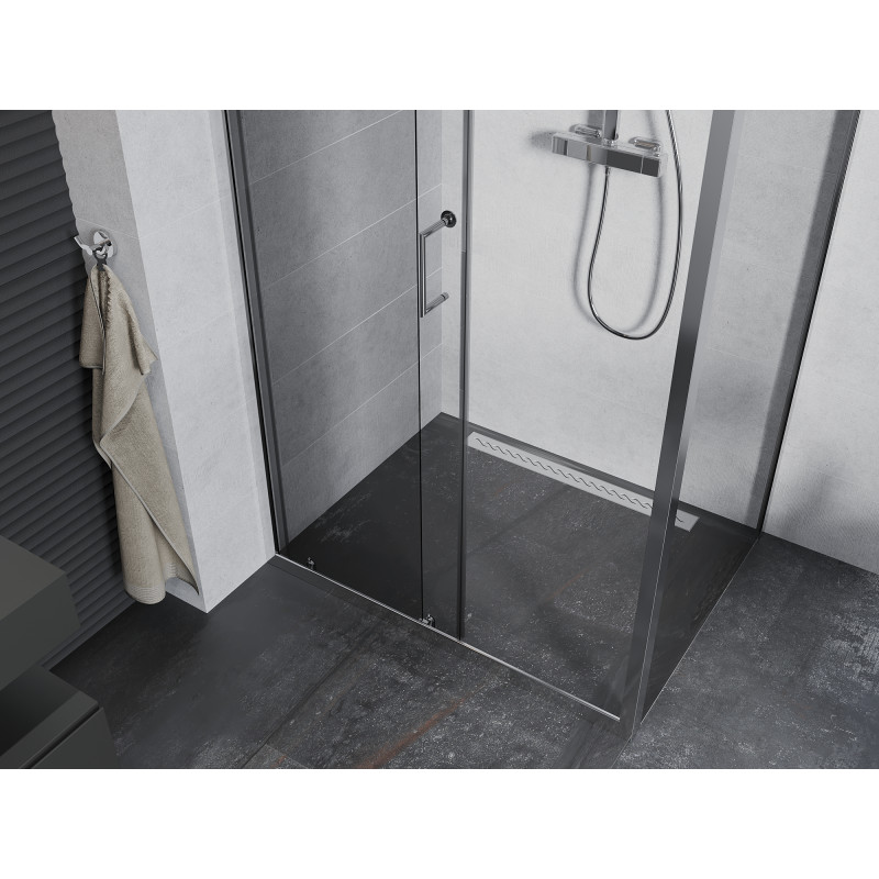 Mexen Apia разтегателна душ кабина 115 x 70 см, прозрачна, хром - 840-115-070-01-00