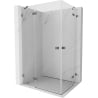 Mexen Lunar Duo въртяща се душ кабина 115 x 105 см, прозрачно, gun metal - 834-115L-105P-95-00
