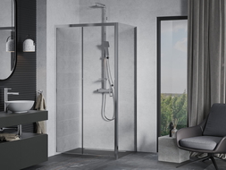 Mexen Apia широка душ кабина 120 x 90 см, прозрачен, хром - 840-120-090-01-00