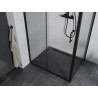 Mexen Apia Плъзгаща се душ кабина 90 x 80 см, прозрачна, черна - 840-090-080-70-00