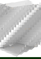 Mexen Lunar Duo лява душ кабина, шарнирна, 90 x 70 см, прозрачна, четка никел - 834-090L-070P-97-00