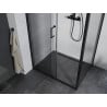 Mexen Apia разтегляща се душ кабина 100 x 90 см, прозрачна, черна - 840-100-090-70-00