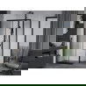 Mexen Apia душ кабина разтегляща 120 x 90 см, прозрачно, черно - 840-120-090-70-00