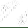 Mexen Lunar L лява сгъваема душ кабина 95 x 70 см, прозрачна, хром - 834L-095-070-01-00-L