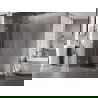 Mexen Lunar L лява сгъваема душ кабина 95 x 70 см, прозрачна, хром - 834L-095-070-01-00-L