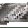 Mexen Lunar L лява сгъваема душ кабина 95 x 70 см, прозрачна, хром - 834L-095-070-01-00-L