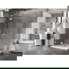 Mexen Lunar L лява душ кабина с врата 90 x 70 см, прозрачна, бяла - 834L-090-070-20-00-L
