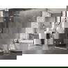 Mexen Lunar L лява душ кабина 95 x 70 см, прозрачна, бяла - 834L-095-070-20-00-L