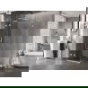 Mexen Lunar L лява душ кабина врата 80 x 80 см, прозрачна, бяла - 834L-080-080-20-00-L