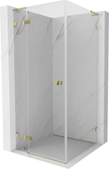 Mexen Lunar L душ кабина плъзгаща лява 80 x 80 см, прозрачна, златна - 834L-080-080-50-00-L
