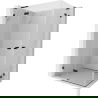 Mexen Lunar L Duo душ кабина с отварящи се врати 90 x 85 см, прозрачна, черна - 834L-090L-085P-70-00
