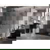 Mexen Lunar L Duo душ кабина с отварящи се врати 90 x 85 см, прозрачна, черна - 834L-090L-085P-70-00