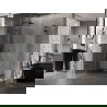 Mexen Lunar L Duo душ кабина с отварящи се врати 90 x 85 см, прозрачна, черна - 834L-090L-085P-70-00