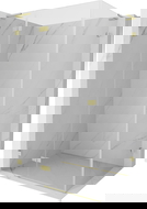 Mexen Lunar L лява врата за душ кабина 90 x 70 см, прозрачна, златна четка - 834L-090-070-55-00-L