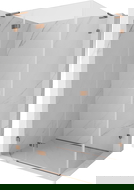 Mexen Lunar L душ кабина, лява 90 x 80 см, прозрачна, розово злато - 834L-090-080-60-00-L