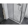 Mexen Apia душ кабина с плъзгащи се врати 90 x 70 см, прозрачна, хром + подложка Flat - 840-090-070-01-00-4010