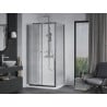 Mexen Apia плъзгаща се душ кабина 110 x 70 см, прозрачна, хром + корито Flat - 840-110-070-01-00-4010
