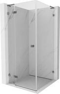 Mexen Lunar L душ кабина с отваряне наляво 70 x 70 см, прозрачна, gun metal - 834L-070-070-95-00-L
