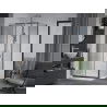 Mexen Apia душ кабина плъзгаща 140 x 80 см, прозрачна, хром + поддона Flat - 840-140-080-01-00-4010
