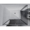 Mexen Apia плъзгаща се душ кабина 140 x 80 см, прозрачна, хром + корито Flat