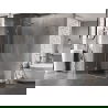 Mexen Lunar L лява отваряща се душ кабина 80 x 70 см, прозрачна, матиран никел - 834L-080-070-97-00-L