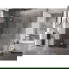 Mexen Lunar L лява отваряща се душ кабина 80 x 70 см, прозрачна, матиран никел - 834L-080-070-97-00-L