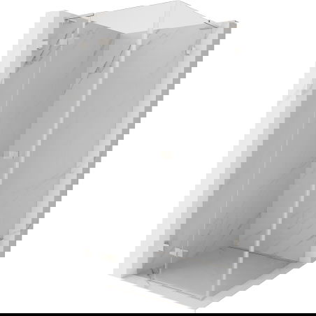 Mexen Lunar L лява врата за душ кабина 80 x 80 см, прозрачна, матиран никел - 834L-080-080-97-00-L