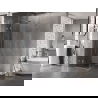 Mexen Lunar L отваряща се душ кабина лява 80 x 80 см, прозрачна, четкан никел - 834L-080-080-97-00-L