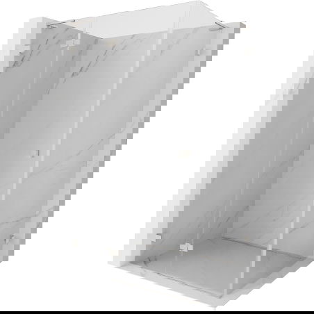 Mexen Lunar L душ кабина лява 100 x 80 см, прозрачна, матов никел - 834L-100-080-97-00-L