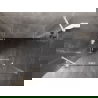 Mexen Lunar лява отваряема душ кабина 95 x 80 см, прозрачно стъкло, бяло - 834-095-080-20-00-L