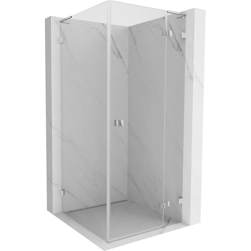 Mexen Lunar L кабина за душ десен отваряем 70 x 70 см, прозрачна, хром - 834L-070-070-01-00-P