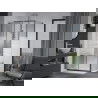 Mexen Apia душ кабина разтегателна 110 x 100 см, ивици, хром + под на Flat - 840-110-100-01-20-4010