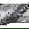 Mexen Apia душ кабина разтегателна 110 x 100 см, ивици, хром + под на Flat - 840-110-100-01-20-4010