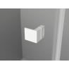 Mexen Lunar L кабина за душ плъзгаща се дясна 85 x 70 см, прозрачна, бяла - 834L-085-070-20-00-P