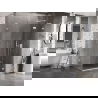 Mexen Lunar L душ кабина с врата дясна 95 x 80 см, прозрачна, бяла - 834L-095-080-20-00-P